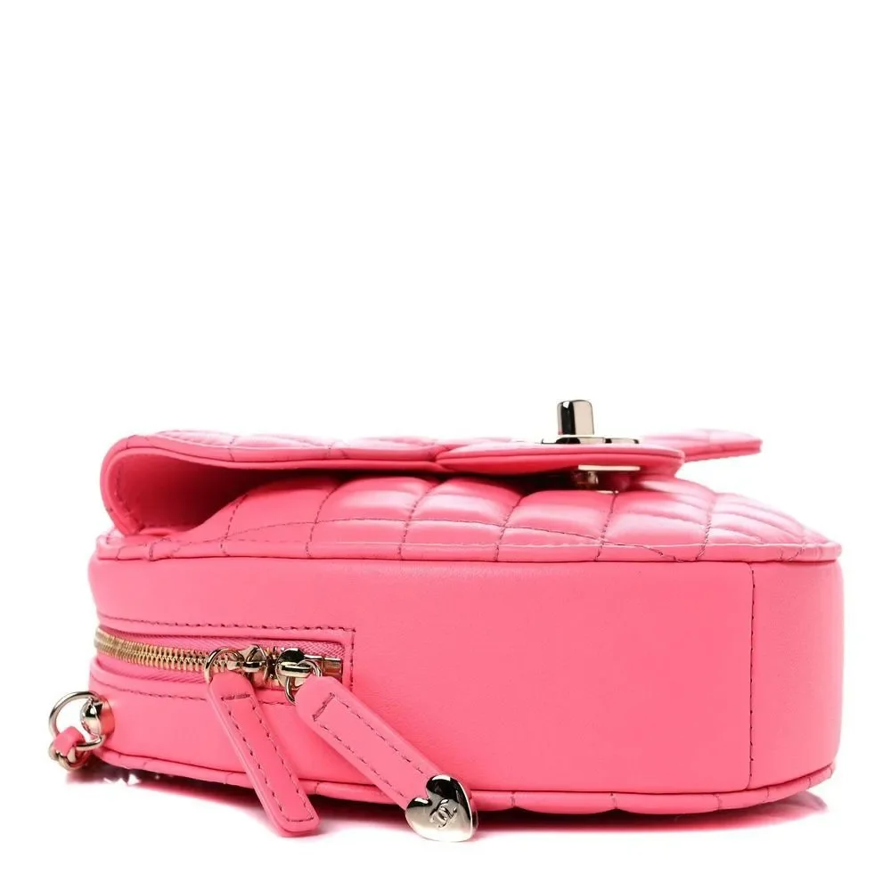 Chanel Pink Heart Bag 22S CC In Love Leather Crossbody bag NEW Authentic - Picture 10 of 15